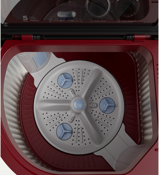 Godrej Semi Automatic washing Machin 10.5 KG 5 Star Edge Jazz Crystal Red